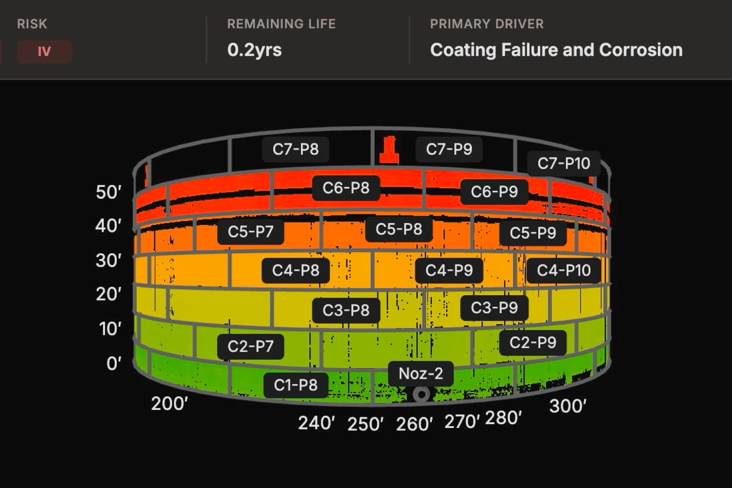 Screenshot of the asset lifecycle management app