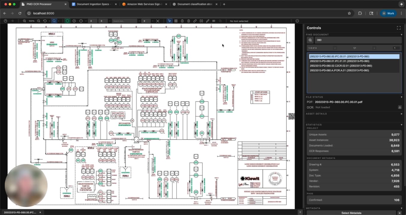 A screenshot of our subject matter expert's vibe coded prototype.